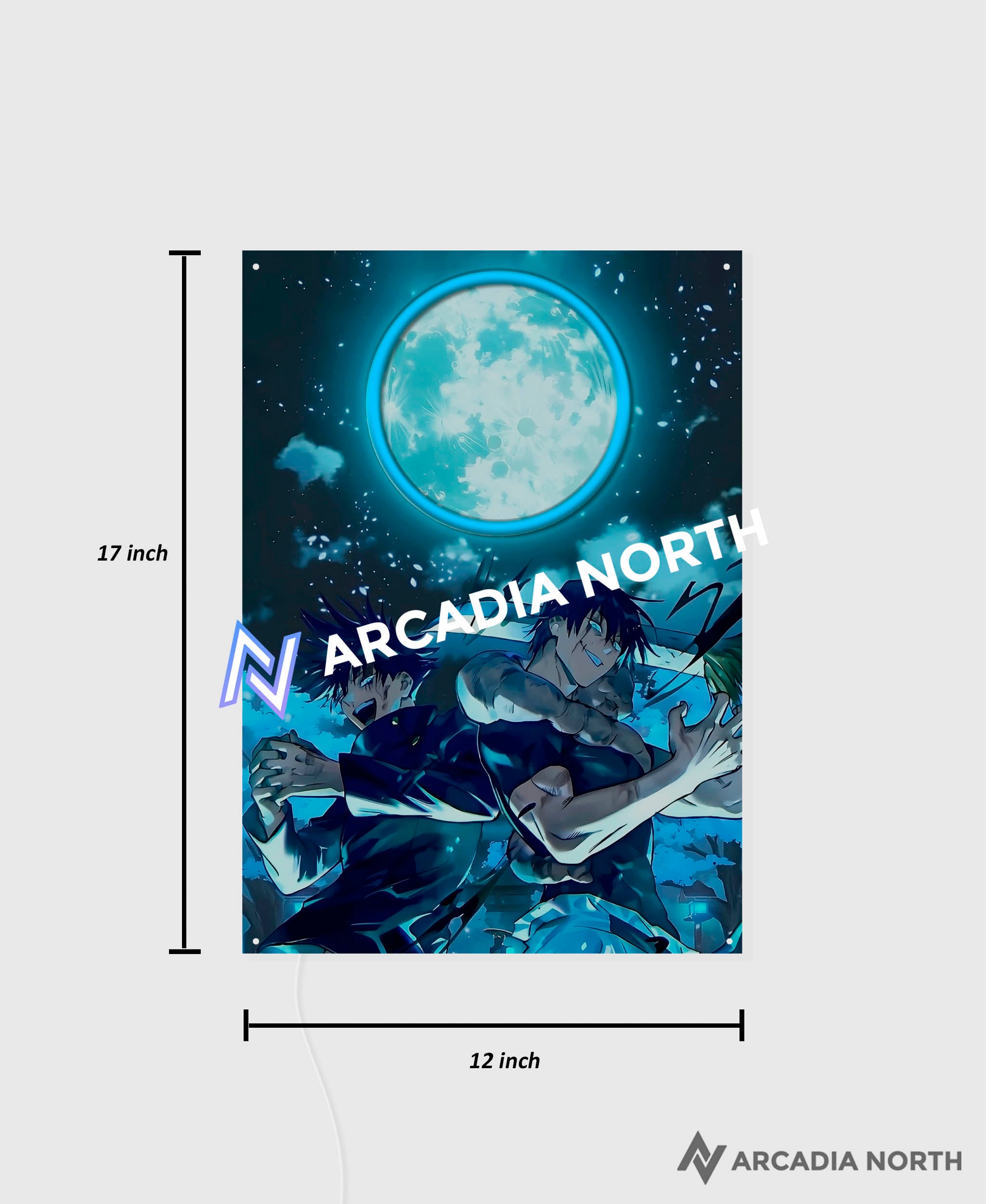 Jujutsu Kaisen | Megumi x Toji Moon - AURALIGHT™ LED Poster