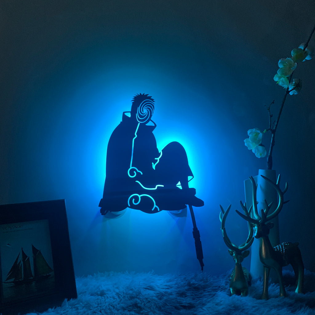 Naruto Obito Uchiha anime silhouette light