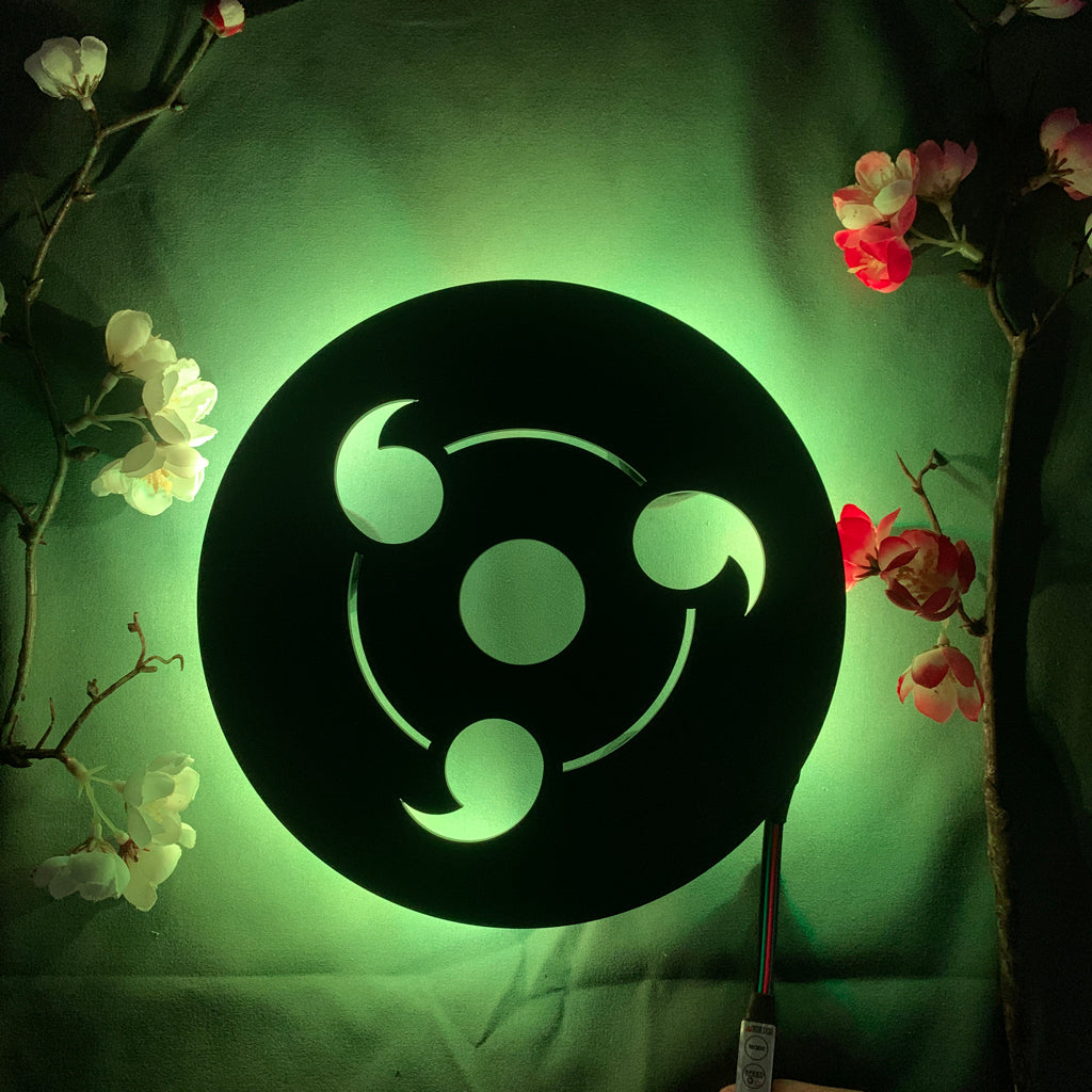 Naruto Sharingan anime silhouette light