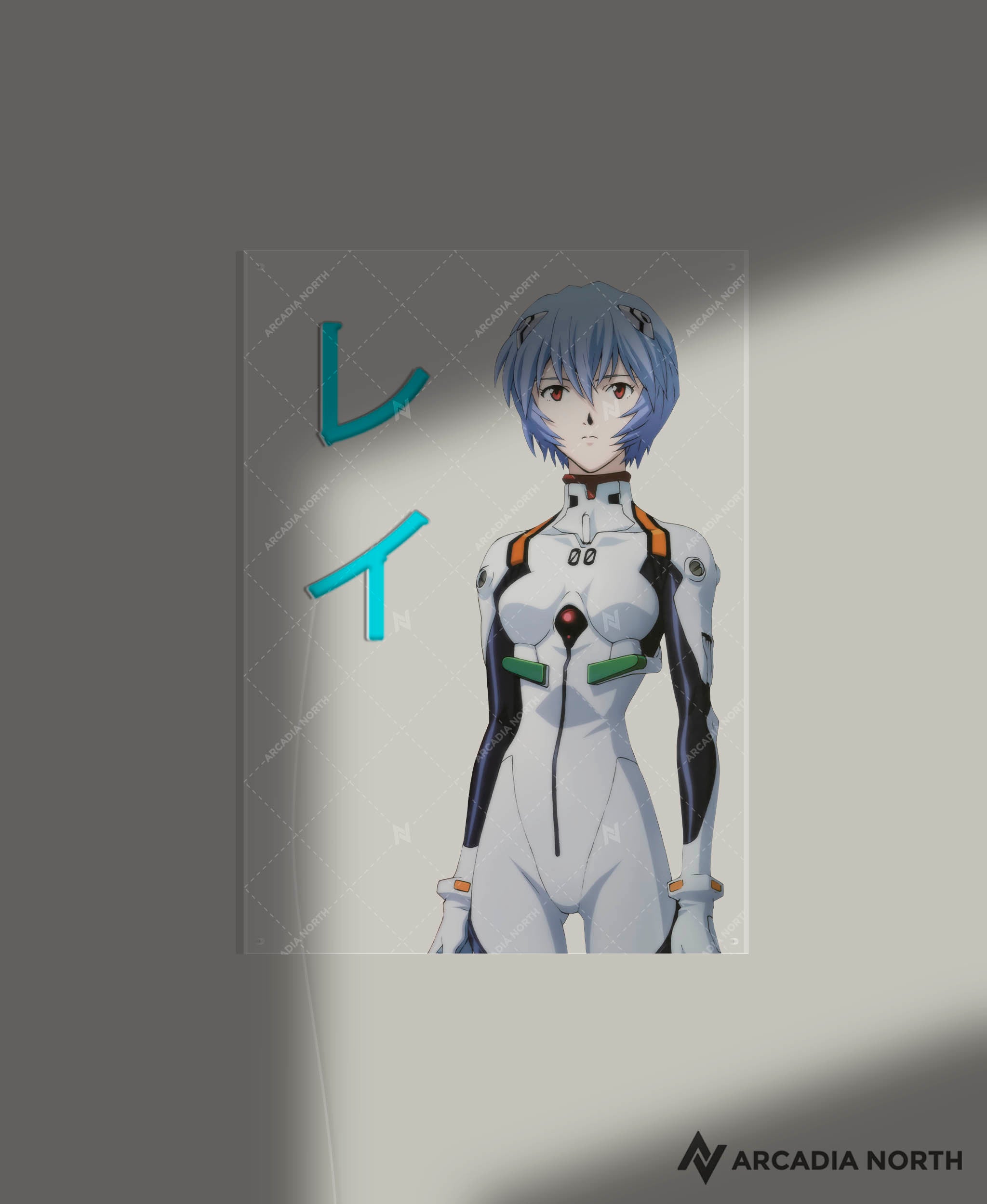 Neon Genesis Evangelion | Rei Katakana - AURALIGHT™ LED Poster
