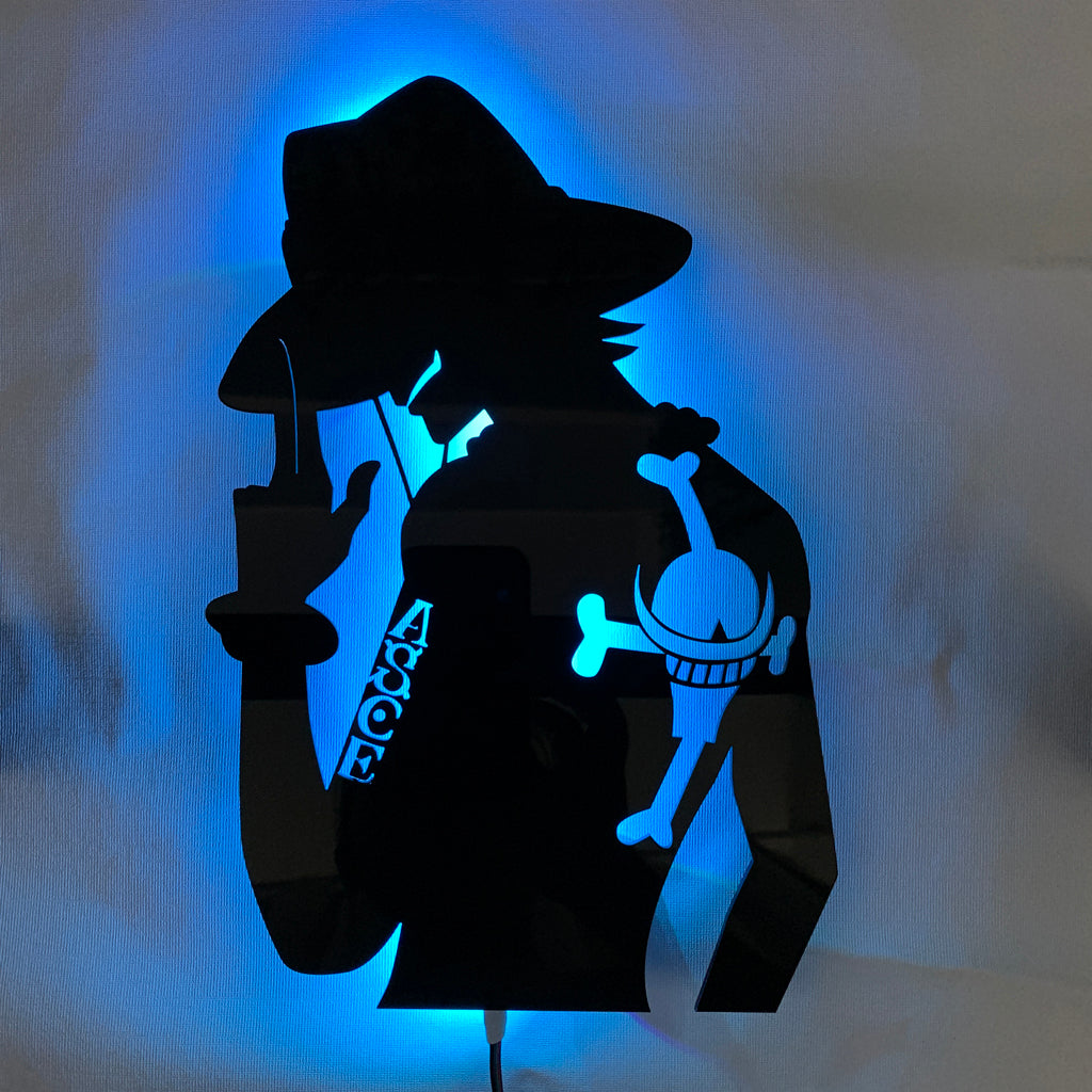 ONEPIECE Memory Light Figure Set Monkey D Luffy Ace Sabo 3