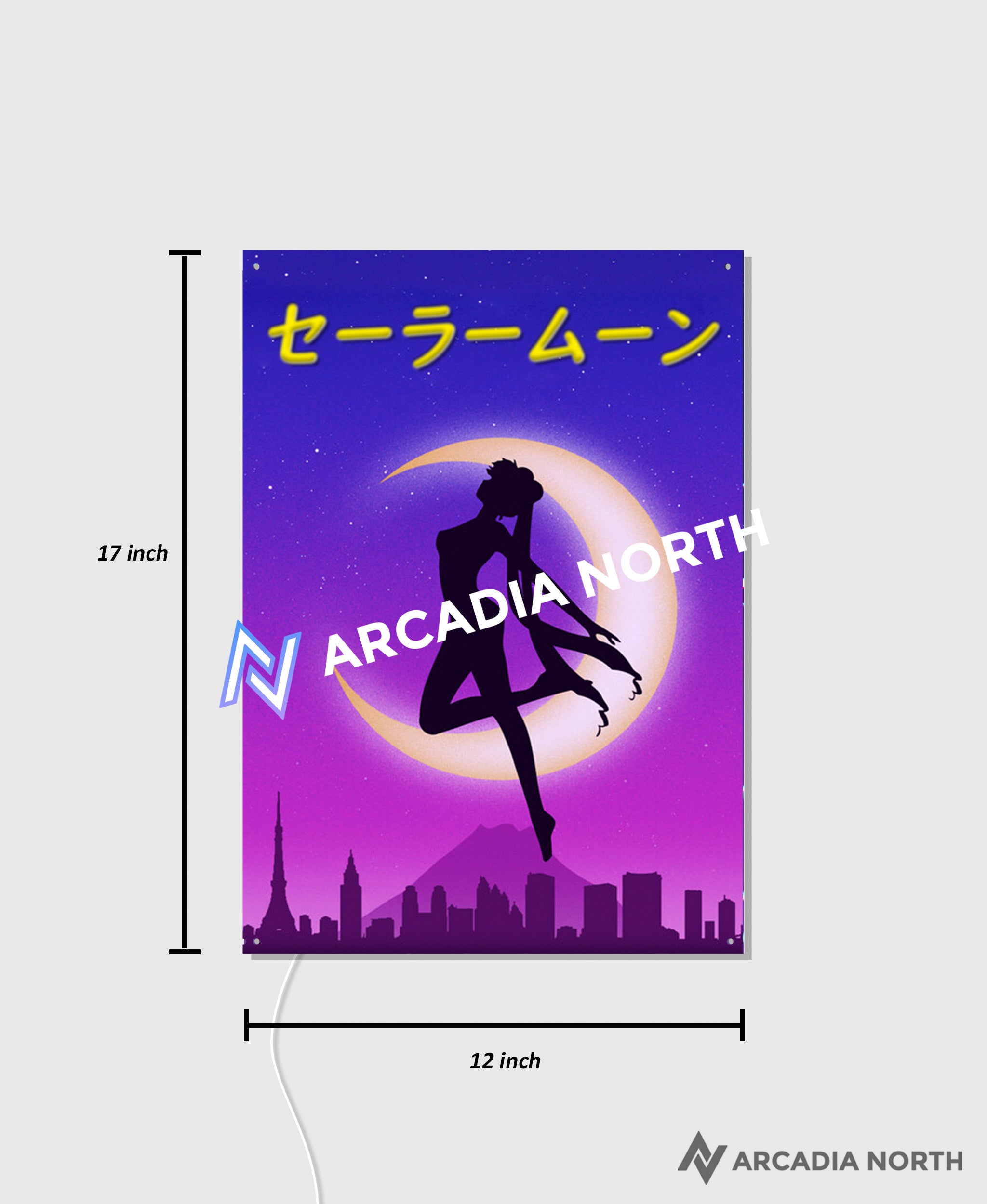 Sailor Moon Sailor Moon Katakana AURALIGHT LED Poster