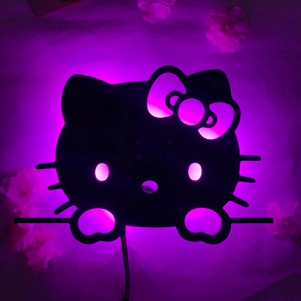 Sanrio Hello Kitty anime silhouette light