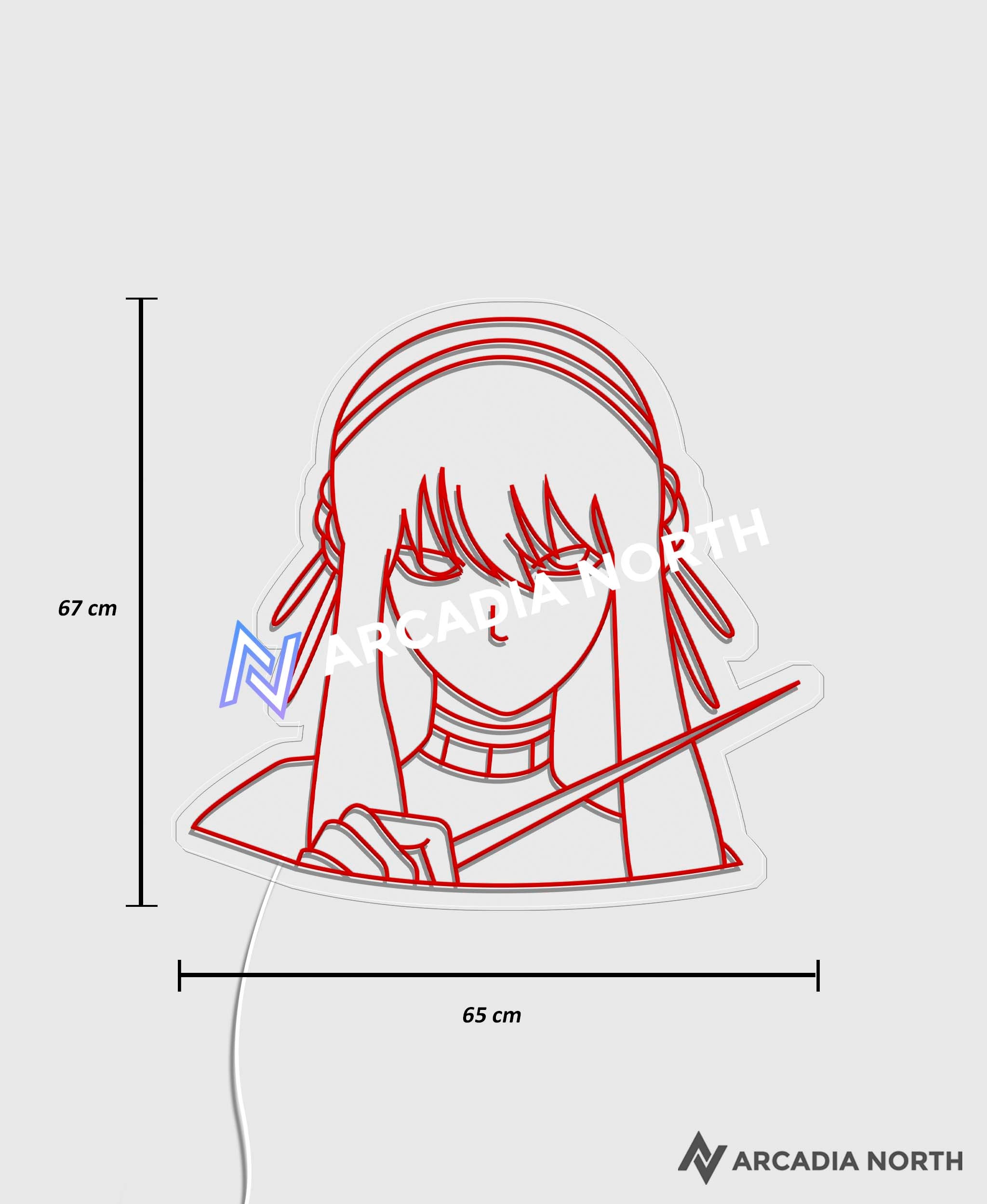 Spy x Family Yor Forger anime neon sign by Arcadia North